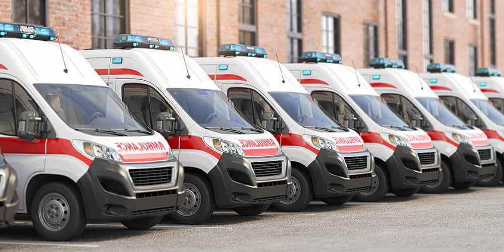 ambulance cars in a row on a parking of hospital 2022 06 28 09 39 24 utc 11zon